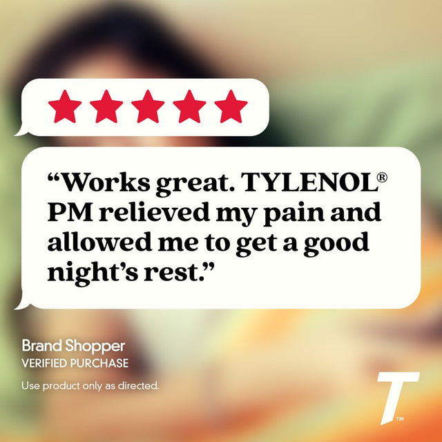 Tylenol PM Extra Strength Pain Reliever & Sleep Aid Caplets, 100 Ct