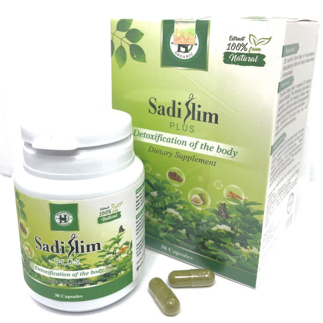 Sadi Slim plus Weight Loss Diet Pills Supplement Detox - 30 Capsules