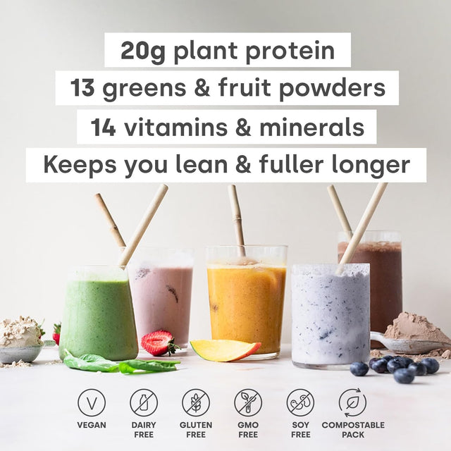 Form Superblend Protein - Vegan Protein Powder with Superfoods, Vitamins and Minerals - 20G of Plant Based Protein per Serving (Chocolate Salted Caramel)