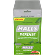 HALLS Defense Assorted Citrus Sugar Free Vitamin C Drops, Dietary Supplement Drops, 12 Bags of 25 Drops (300 Total Drops)