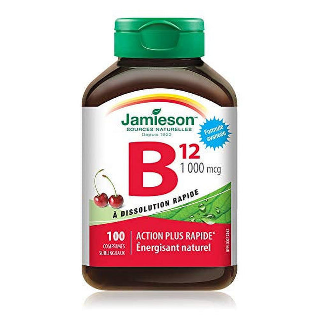 Jamieson Vitamin B12 1,000Mcg Sublingual Tablets. 100 Count