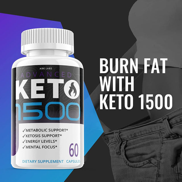 (5 Pack) Keto 1500 - Pills for Weight Loss - Energy Boosting Supplements for Weight Management - Advanced Ketogenic Ketones - 300 Capsules