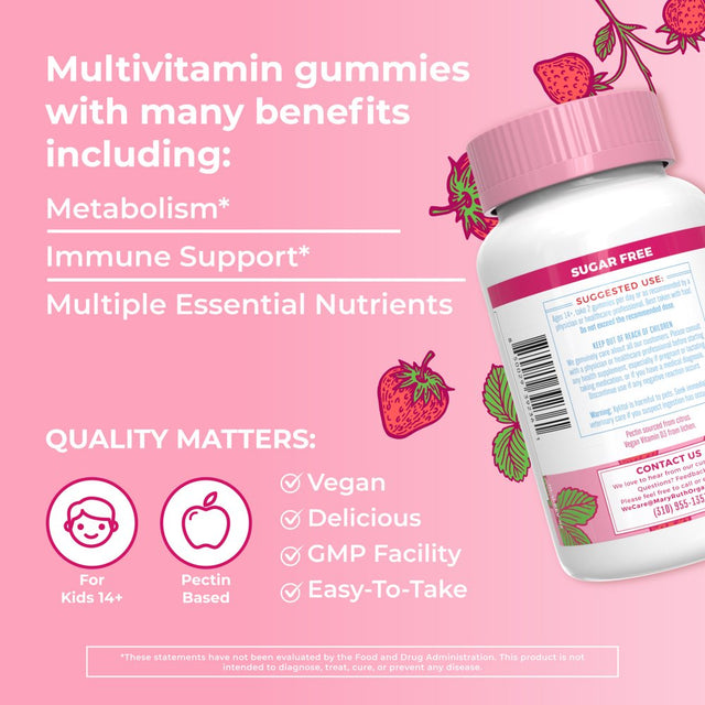 Maryruth Organics Women'S Multivitamin Gummies - Strawberry (60 Gummies) for Overall Wellness