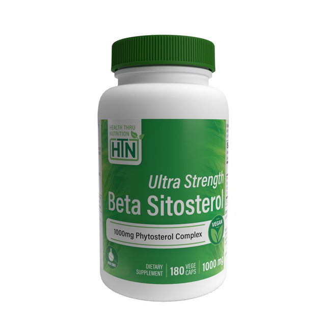 Health Thru Nutrition Ultra Strength Beta Sitosterol | 1,000Mg Phytosterols Complex 400Mg Beta | Non-Gmo Vegan (Pack of 180)