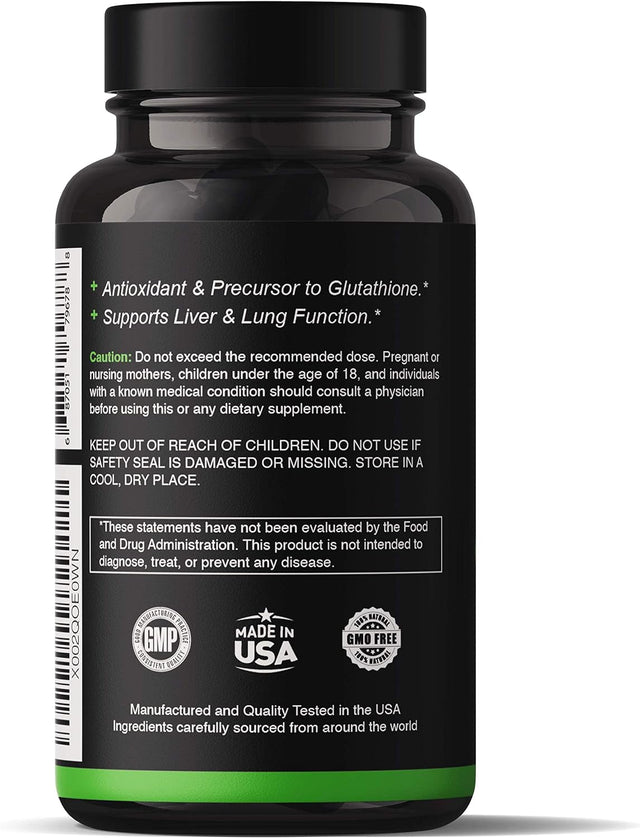 NAC Supplement N-Acetyl Cysteine 600 Mg - Powerful Antioxidant NAC Supplement for Liver Health and Healthy Glutathione Levels Support - 120 Capsules