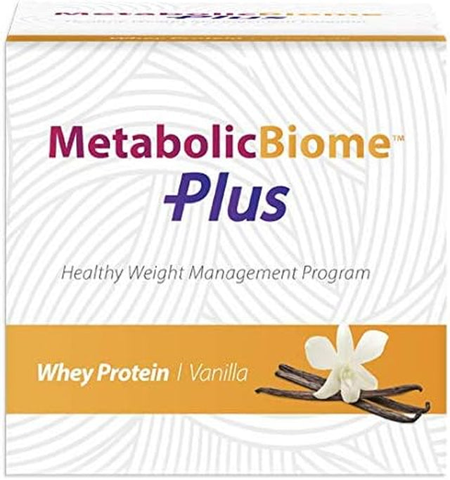 BIOTICS Research Metabolicbiome plus Whey Vanilla 7-Day Healthy Weight Management Kit, Supports Microbiome Health and Balanced Blood Lipid, Multi-Vitamin, Digestive Enzyme, Step-By-Step Guidebook