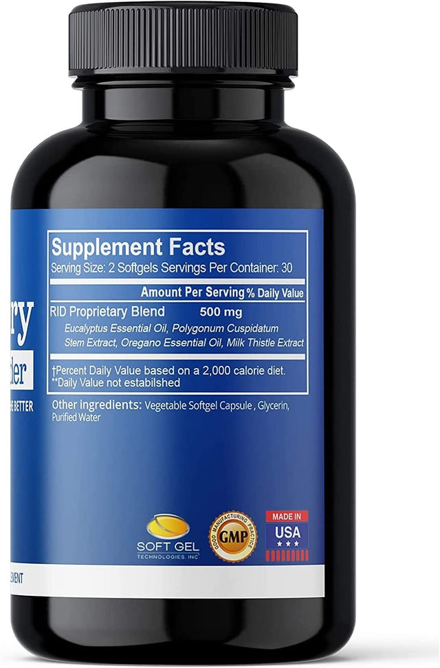 Respiratory Lung Cleanse & Detox. Support Health Lung against Airborne Virus Support Respiratory Health and Better Breath. 60 Capsule - Made in GMP Certified Facility.