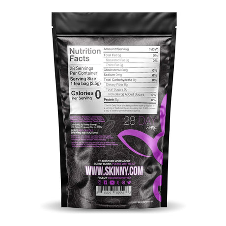 PM Skinny Detox Snooze Tea | 7 Different Flavors Available (Raspberry Peach, 28 Day Supply)