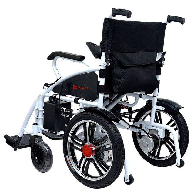 HERCULES Lite Ex Foldable Lightweight Electric Power Wheelchair, Motorized Long Range Heavy Duty Travel Safe