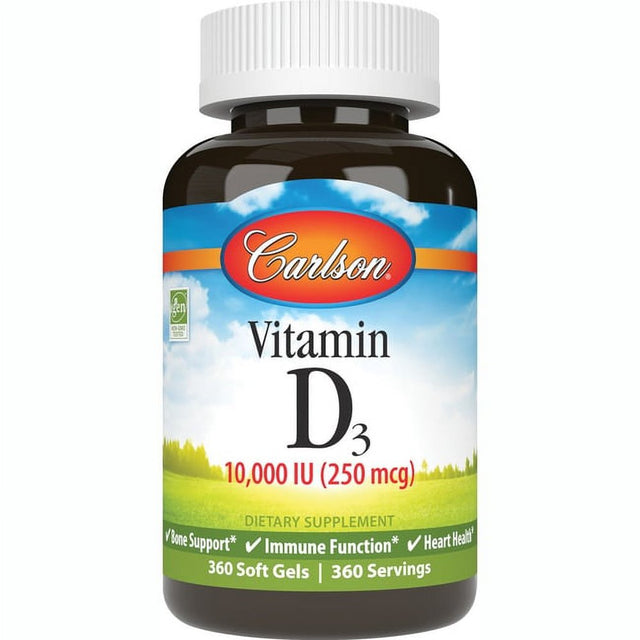 Carlson Labs - Vitamin D3 10000 IU - 360 Softgels