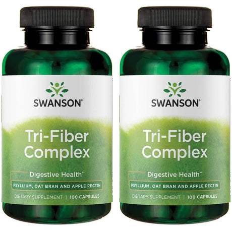 Swanson Tri-Fiber Complex 100 Caps 2 Pack