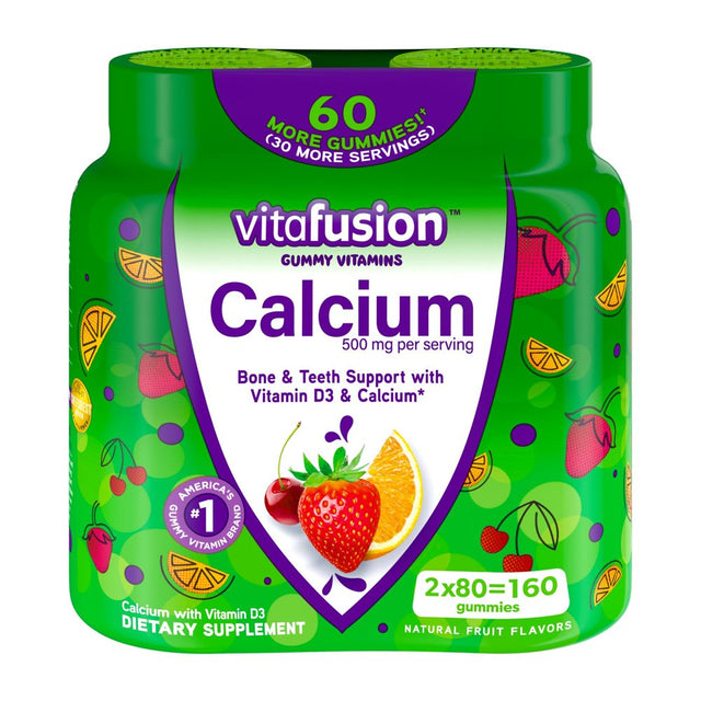 Vitafusion Calcium Gummy Vitamins; 80 Count; Twin Pack