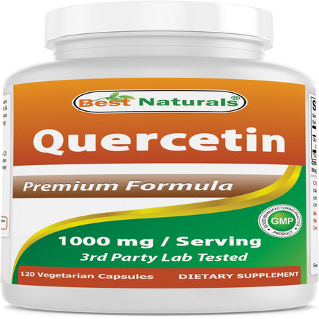 Best Naturals Quercetin 1000 Mg/Serving 120 Vegetarian Capsules | Immune Health