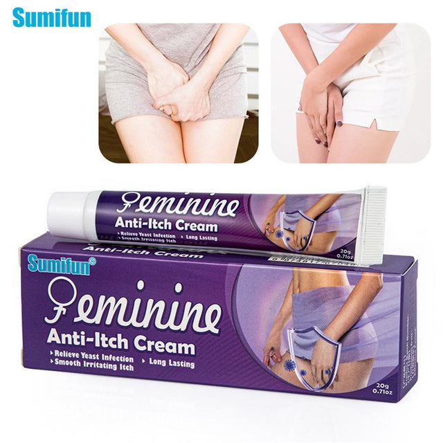 Private Areas anti Itch Cream for Women Private Vaginal Care Cream Antibacterial Itch Relieving Herbal Ointment 20G