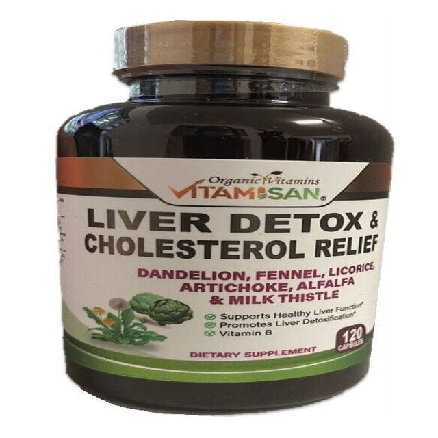 Liver Clean Health Support Fat Naturals Detox Cleanse 120 Capsules