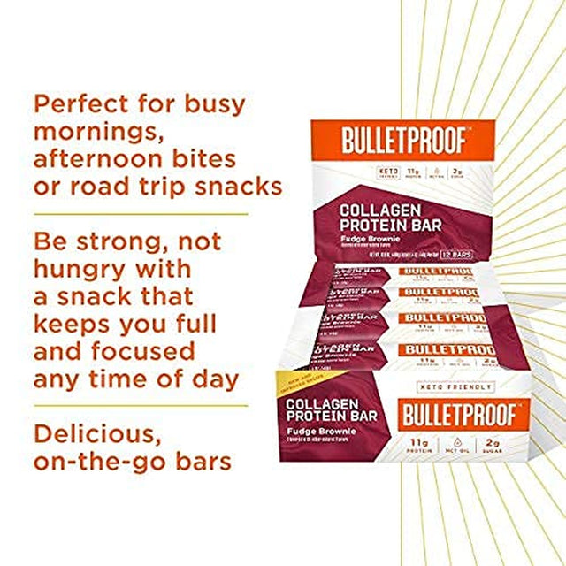 BULLETPROOF Chocolate Collagen Protein Bar, 1.58 OZ