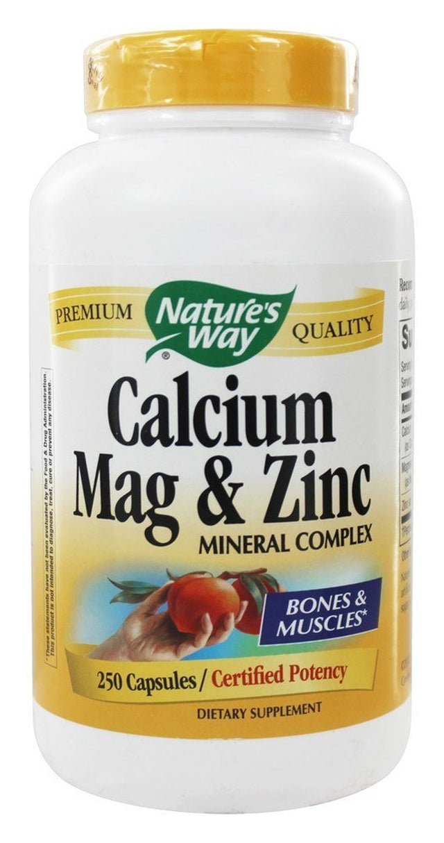 Nature'S Way - Calcium, Magnesium, & Zinc - 250 Capsules