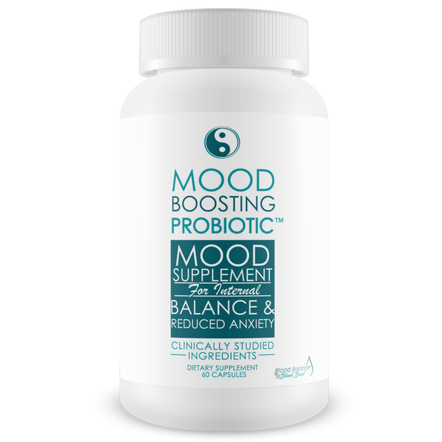 Mood Boosting Probiotic Mood Supplement - Universal Formula for Women & Men - Prebiotic & Probiotic Support for Full Body Benefits - Aid Improved Digestive Health & Immune Health - 60 Count