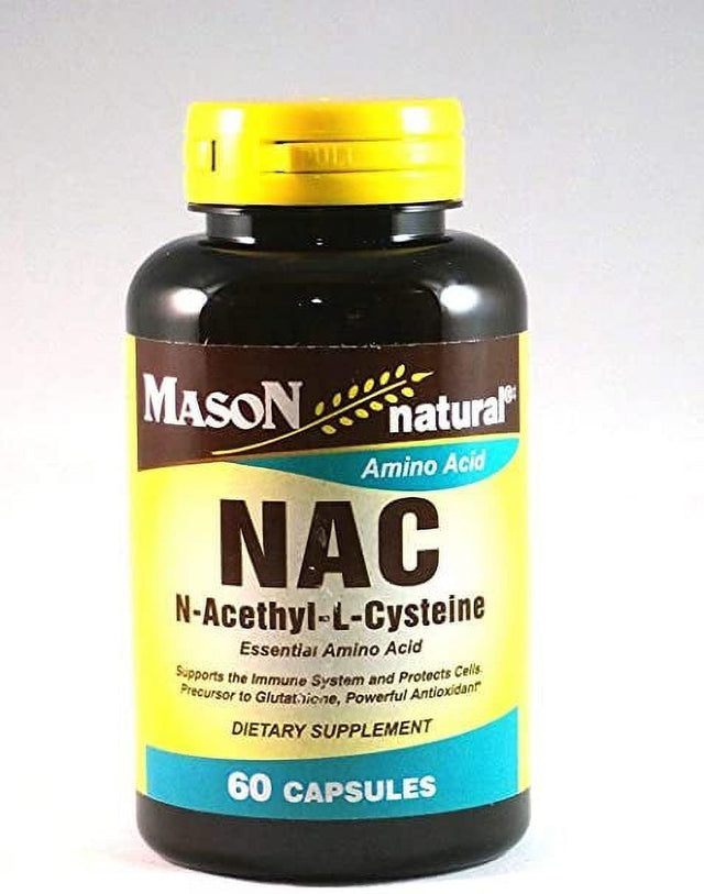 Mason Natural NAC N-Acethyl-L-Cysteine Essential Amino Acids, 60 Each - (Pack of 6)