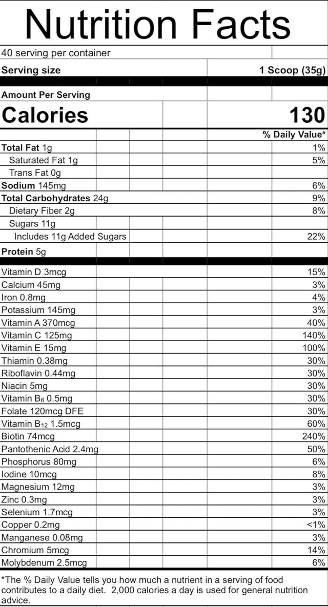 Endurance Drink Mix, Vanilla (35G,40 Servings) Liquid Nutrition for Athletes.Regulates Spikes in Blood Glucose Levels. Prevents Skeletal Muscle Breakdown.No Preservative-Non Gmo-No Trans Fats