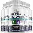 (5 Pack) Ultra Keto White - Supplement for Weight Loss - Energy & Focus Boosting Dietary Supplements for Weight Management & Metabolism - Advanced Fat Burn Raspberry Ketones Pills - 300 Capsules