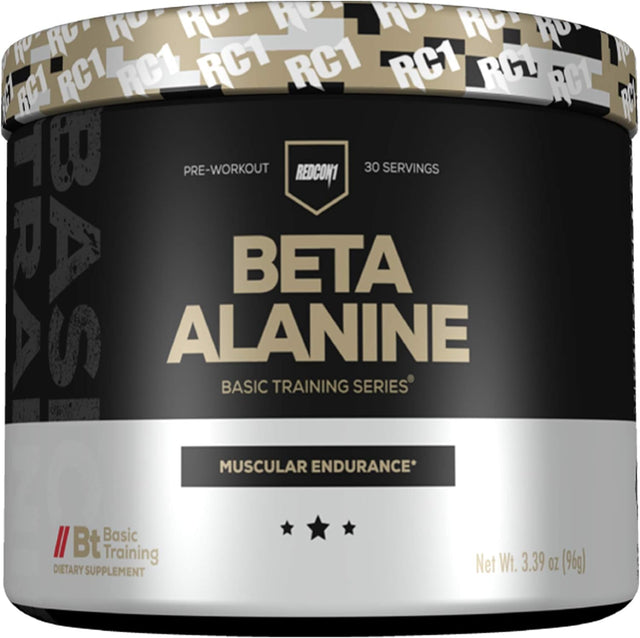 REDCON1 Beta Alanine Preworkout - Keto Friendly Pre Workout Supplement with Beta Alanine - Stimulant + Caffeine Free Pre Workout for Muscle Endurance (30 Servings)