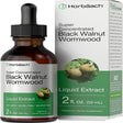 Black Walnut Wormwood Liquid Extract | 2 Oz | Vegtarian | by Horbaach