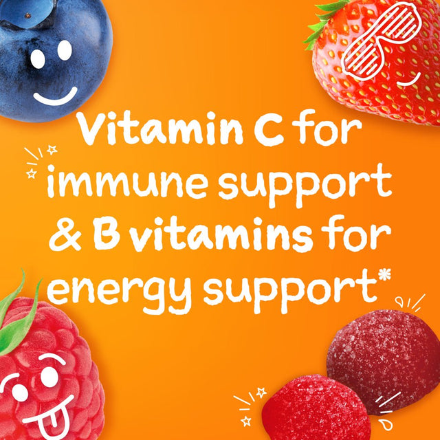 Emergen-C Kidz Daily Immune Support Dietary Supplements with Vitamin C, Berry Bash - 44 Count