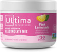 Ultima Replenisher Electrolyte Hydration Drink Mix, Pink Lemonade, 30 Serving Tub - Sugar Free, 0 Calories, 0 Carbs - Gluten-Free, Keto, Non-Gmo, Vegan