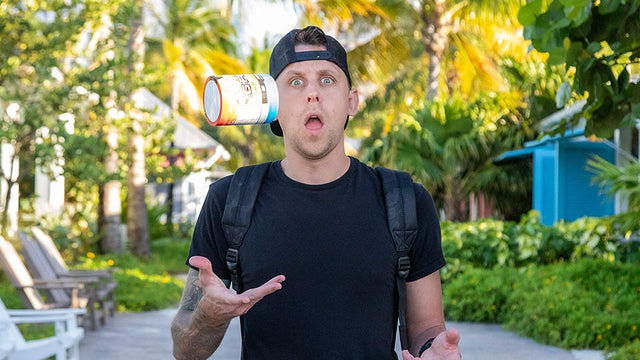 Roman Atwood Energy Powder, Sugar Free, Clean Caffeine Focus Supplement, Water Mix, Orange, Coconut & Pineapple Flavor, Focus Amino, Vitamin + Antioxidants Blend - 9.8 Oz (40 Servings)