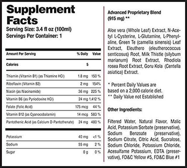 Drinkade Prevention (Pack of 24) Hydration and Recovery Drink with Electrolytes, Vitamin B, Milk Thistle and Green Tea Extract for Liver Detox, Only 5 Calories, Vegan, Caffeine-Free, Non-Gmo