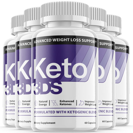 (5 Pack) Keto 3DS - Keto Diet Pills - Utilize Fat for Energy with Ketosis - Boost Energy & Focus, Manage Cravings, Support Metabolism - Supplement for Women and Men - 300 Capsules