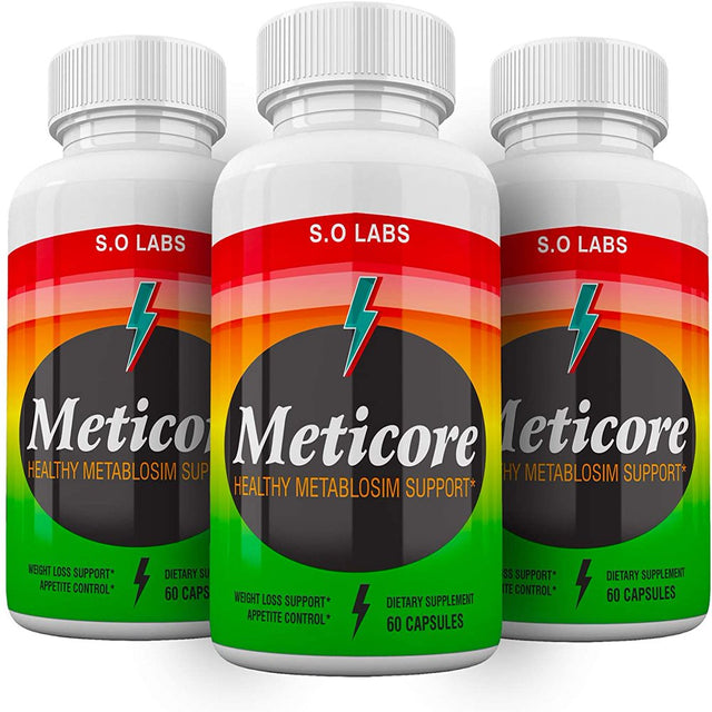 Meticore - Pills for Weight Loss - Energy Boosting Dietary Supplements for Weight Management and Metabolism - Advanced Ketogenic Ketones - 180 Capsules (3 Pack)