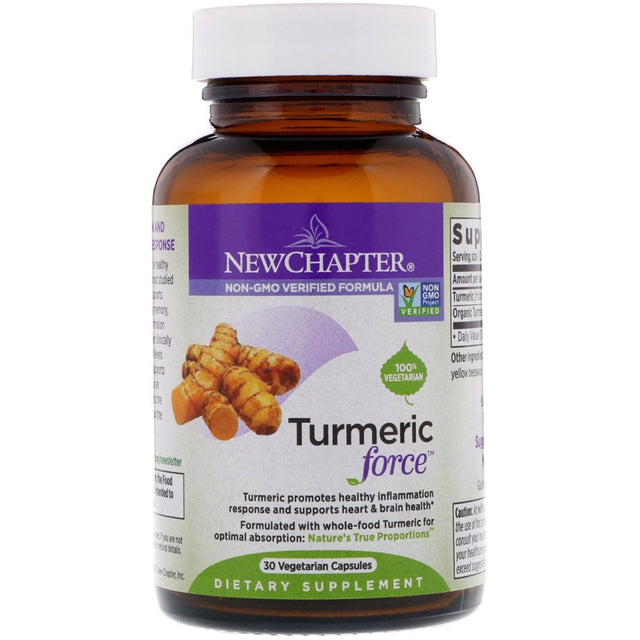 New Chapter Turmeric Force Vegetarian Capsules, 400Mg, 30 Ct