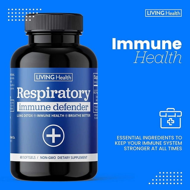 Respiratory Lung Cleanse & Detox. Support Health Lung against Airborne Virus Support Respiratory Health and Better Breath. 60 Capsule - Made in GMP Certified Facility.