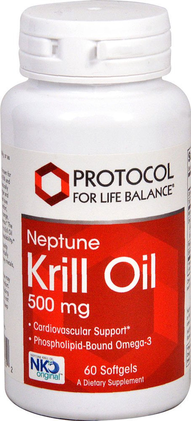 Protocol for Life Balance Neptune Krill Oil -- 500 Mg - 60 Softgels