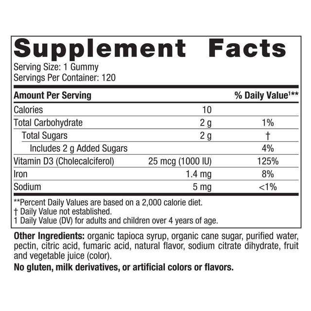 Nordic Naturals Vitamin D3 Gummies, 1000 IU, Great Taste, Non-Gmo, 120 Ct