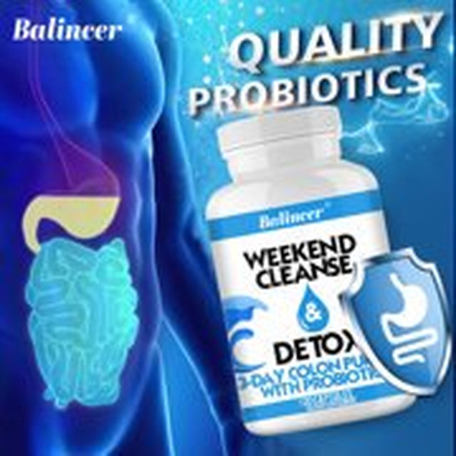 Weekend Cleanse & Detox 3 Day Colon Purifier with Probiotics-120Capsules