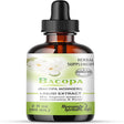 Improves Memory Concentration, Focus with Bacopa Drops - Bacopa Monnieri Extract | Brain Supplement Memory Supplement Cognitive Enhancement | Herbal Remedy 2.0 Fl Oz