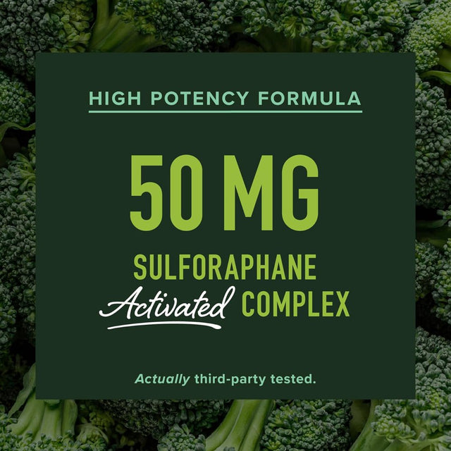 SM Nutrition Real Stabilized Sulforaphane Complex | Antioxidant Cellular Health Supplement | 60 Ct