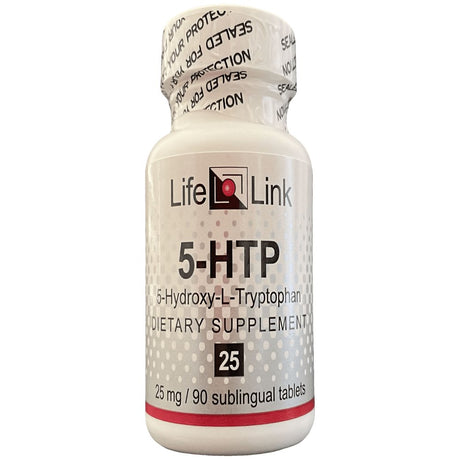 Lifelink'S 5-HTP (5-Hydroxy-L-Tryptophan) | 25 Mg X 90 Sublingual Tablets | Precursor to Serotonin | Mood, Sleep, Libido, Appetite | Gluten Free & Non-Gmo | Made in the USA