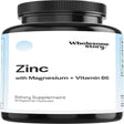 Wholesome Story 3-In-1 Zinc Magnesium Vitamin B6 | Reproductive & Fertility Health Support | 60 Ct