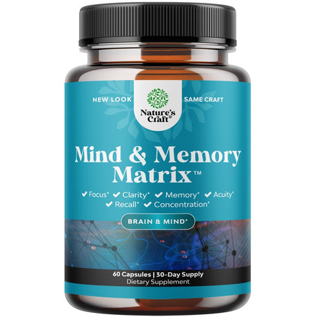 Better Memory and Focus Supplement for Adults - Advanced Memory Supplement for Brain Health Faster Recall and Mental Focus with Phosphatidylserine - Brain Supplement for Memory and Focus Support