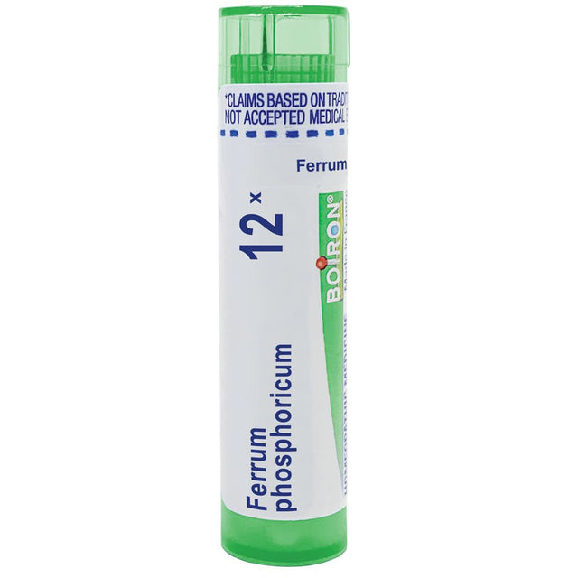 Boiron Ferrum Phosphoricum 12X, Homeopathic Medicine for Low or Mild Fever, 80 Pellets