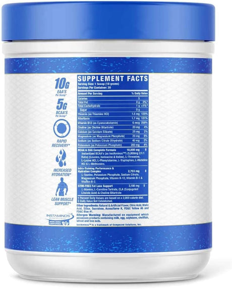 Ronnie Coleman Signature Series Amino-Tone Eaas Amino Acids Powder with Bcaas, Hydration Essential Amino Acids Post Workout Muscle Recovery, Cherry Limeade, 30 Servings