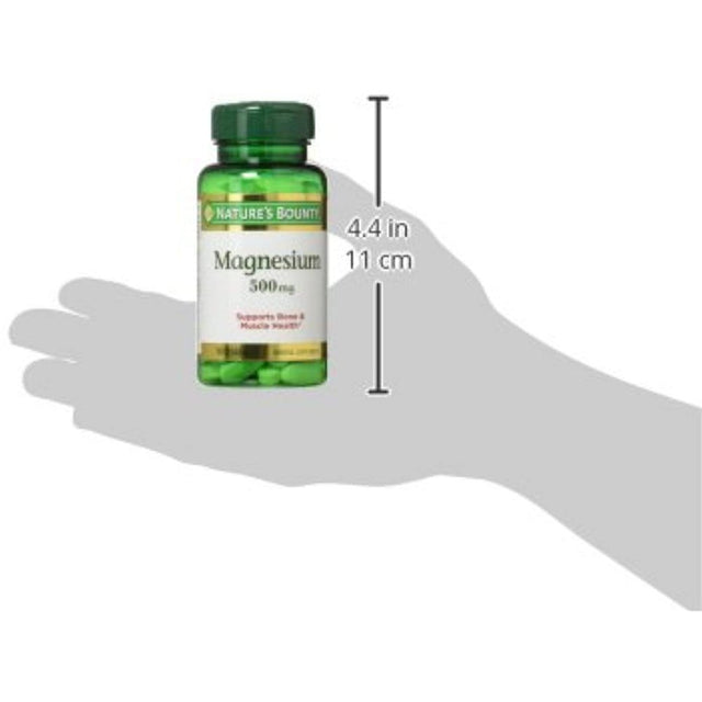 Natures Bounty Magnesium 500 Mg Tablets 100 Ea