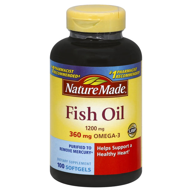 Nature Made Fish Oil 1200 Mg Softgels, 100 Count