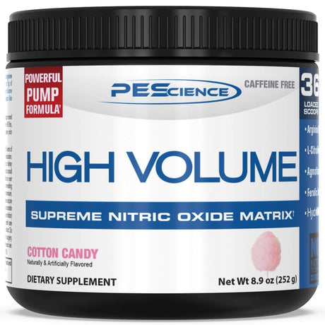 Pescience High Volume, Nitric Oxide Booster, Cotton Candy, 18 Servings