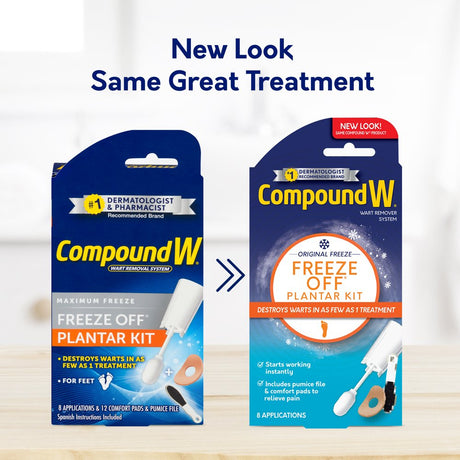 Compound W Freeze off Plantar Wart Remover Kit, 8 Applications