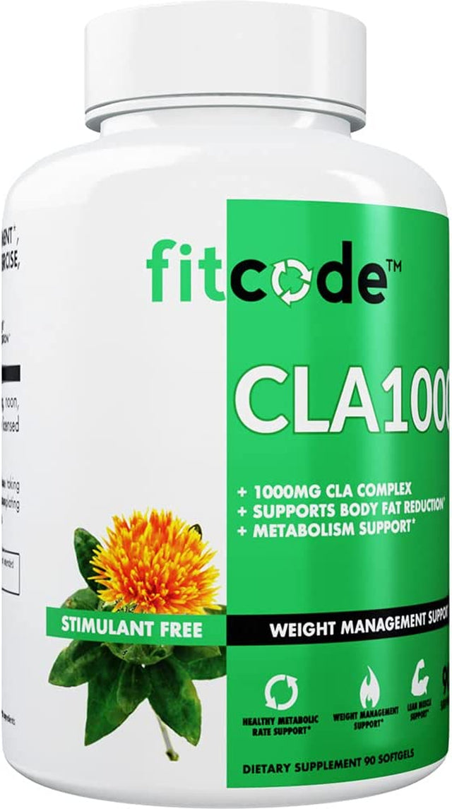 CLA1000 Conjugated Linoleic Acid, Soft Gel, Stimulant Free Weight Loss Supplement (90 Servings)